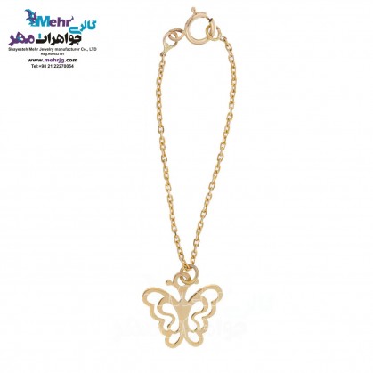 Gold Watch Pendant - Butterfly Design-MW0259